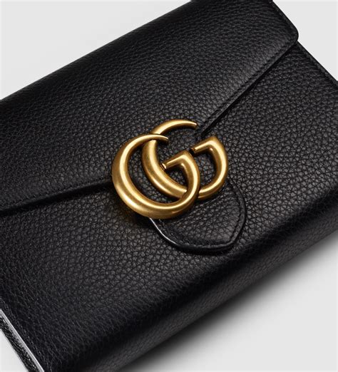 Gucci wallet on chain marmont